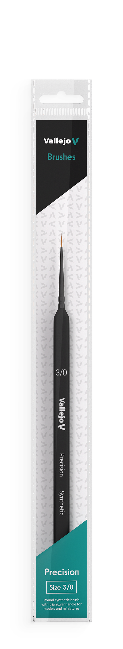 VALLEJO ROUND #3/0 SYNTHETIC,TRIANGLE HANDLE PRECISION