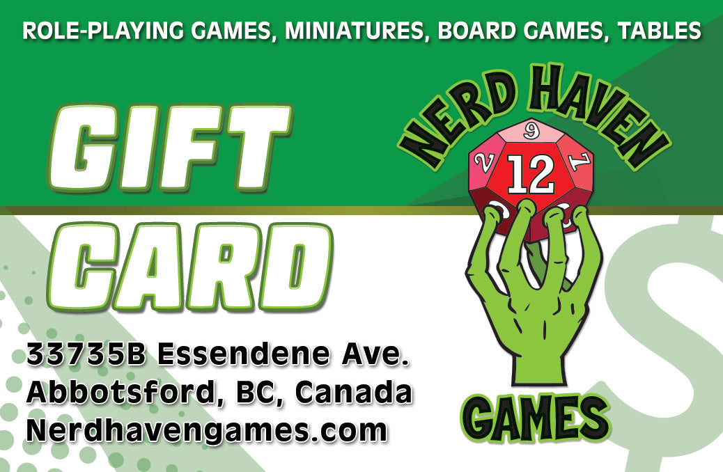 Nerd Haven Games Digital Gift Card (Useable Online Only!)
