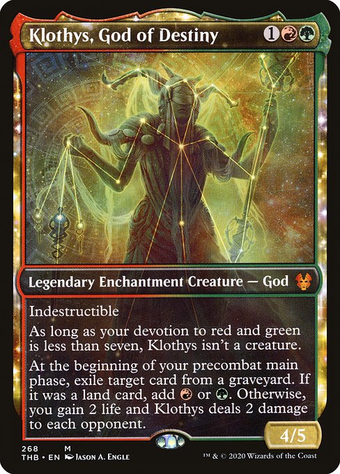 Klothys, God of Destiny (268) - SHOWCASE - FULL ART - NM