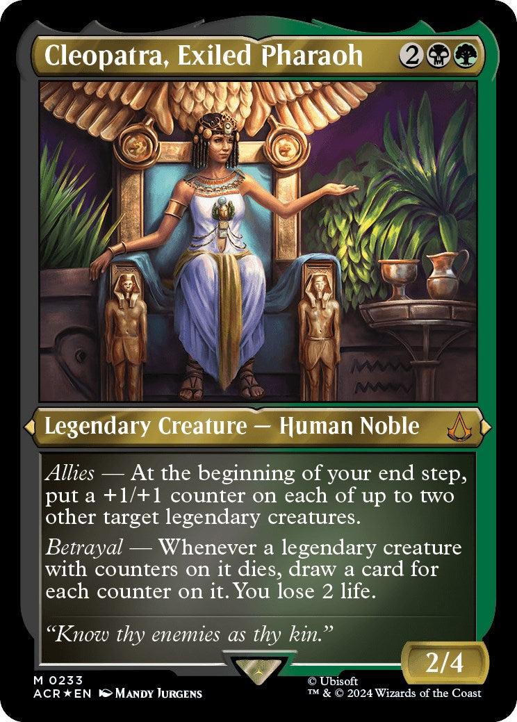Cleopatra, Exiled Pharaoh (Foil Etched) [ACR - 233]