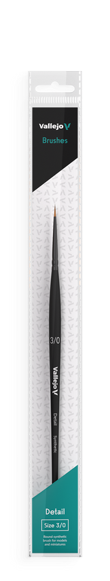 VALLEJO ROUND #3/0 SYNTHETIC HAIR : DETAIL