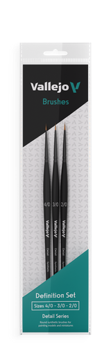 VALLEJO DEFINITION SET SYNTHETIC #4/0, 3/0, 2/0