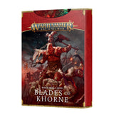 WARSCROLL CARDS BLADES OF KHORNE