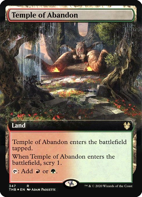 Temple of Abandon (347★) - EXTENDED ART (Foil) - NM